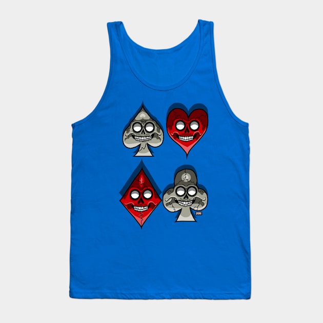 Skull Deck Tank Top by AJH designs UK